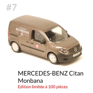#7 Mercedes Citan Monbana - Norev 3 inches 1/64 no majorette - Photo 1/3