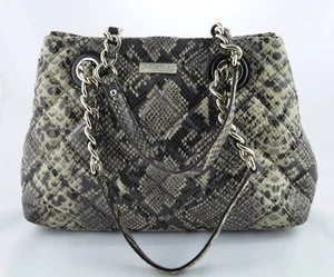 kate spade handbag Snake Animal Print Patent Leather Silver Toned Hardware - Picture 1 of 6