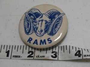 OLD RAMS ANIMAL PIN PINBACK HAT JACKET PIN BUTTON - Picture 1 of 2