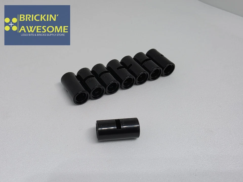 LEGO TECHNIC 6173119 29219 TUBE WITH DOUBLE 4.85 HOLE BLACK X8 NEW GENUINE - Image 1 of 1