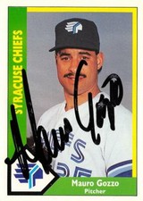 Mauro Gozzo autographed Baseball Card Syracuse 1990 CMC Minor League Rookie #328
