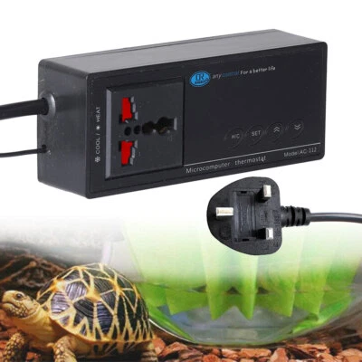 For Lizard Digital Reptile Aquarium Thermostat Heat Mat Temp Control Incubator - Image 1 of 4