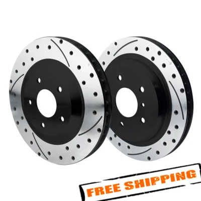 Wilwood SRP Dimpled & Slotted Promatrix Front & Rear Replacement Rotor Kit - Image 1 of 4