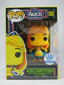 Disney Funko Pop - Alice (Curtsying) (Black Light) -Alice in Wonderland-No. 1058 - Picture 1 of 6