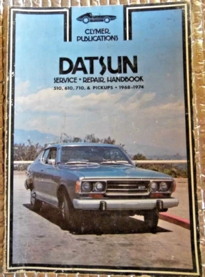 Libro de reparación de servicio Clymer vintage manual 68-74 Datsun 510 610 710 y pastillas Foto 1 de 4