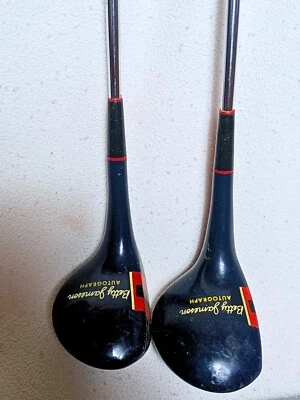 Vintage Right Handeed Northwestern Golf Co. Betty Jameson autograph 1 & 3 Woods - Image 1 of 4