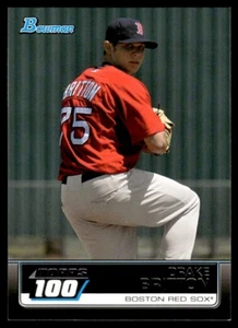 2011 Bowman Topps 100 Baseball Card Drake Britton Boston Red Sox #TP82 - Picture 1 of 2