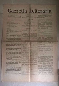 GAZZETTA LETTERARIA 1902 VITALI GUIDI FASINI BERTACCHI PICOZZI RAMPOLDI RISI - Foto 1 di 1