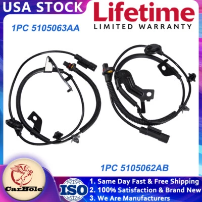 2 sensores ABS traseros izquierdo y derecho para Jeep Compass Patriot 07-17 Dodge Caliber tracción delantera Foto 1 de 4