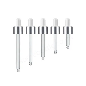 Wholesale SILVER Aluminium Glass Pipette 18mm Neck DIN18 GL18 Bulk Pipettes NEW - Picture 1 of 8
