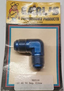 Earl's 90° Degree Elbow Male Union -10 AN to 10 AN Adapter Fitting 982110 - Picture 1 of 1