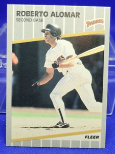 1989 Fleer Roberto Alomar RC #299 - San Diego Padres