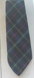 Green  Plaid Tie Vintage Scottish Style - Picture 1 of 5