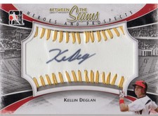 2011 ITG Heroes and Prospects Between the Seams Auto Gold Kellin Deglan HN /19  