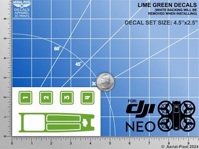 DJI Neo Racing Stripes With Battery Decals Number #1-4 - Image 1 of 2