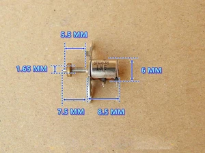 5 piezas DC5V 2 fases 4 cables 6 mm deslizante de metal motor paso a paso con varilla de tornillo - Imagen 1 de 5