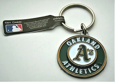 Oakland A's Athletics MLB Baseball Team Logo Key chain NOS 2010 New Siskiyou - Image 1 of 4