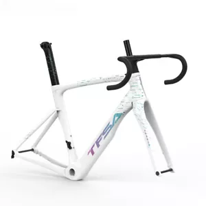 700C Carbon Fiber Road Bike Frameset Disc Brake Thru Axle Bicycle Frame BB68 22S - Picture 1 of 36