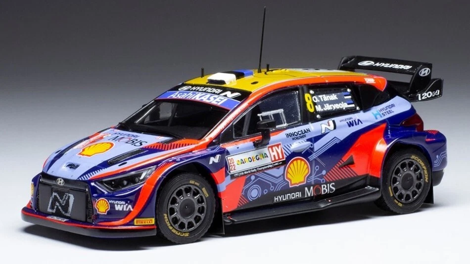 Hyundai I20 #8 Rally Sardegna 2022 Tanak/jarveoja 1:43 Model IXO MODEL - Immagine 1 di 1