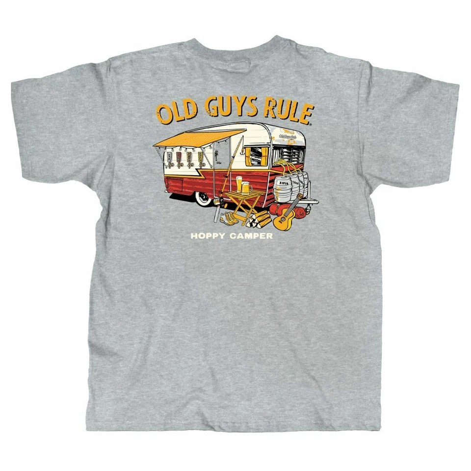 Nueva CAMISETA VIEJA REGLA DE LOS CHICOS Hoppy Camper Happy Camper Foto 1 de 1