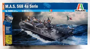 ITALERI 1/35 M.A.S. 568 4. Serie (Torpedoboot) Kit #5608 WERKSEITIG KOMPLETT - Bild 1 von 8