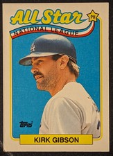 1989 Topps Kirk Gibson All- Star GlossyInsert Card #396 L.A.Dodgers MINT HOF 