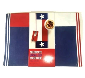 Fabric Table Runner 36 In. NEW Celebrate Local Life Together Kohls Texas Flag - Picture 1 of 8