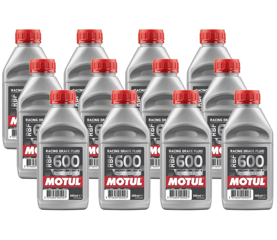 Fluido de freio de corrida Motul RBF 600 FL - 6L AM - Totalmente sintético DOT 4 (12 x 0,5L) - Imagem 1 de 1