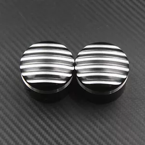 Tapa cubierta de tuerca de eje delantero CNC para motocicleta apta para Harley Sportster XL Dyna 08-up - Imagen 1 de 2
