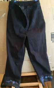 Qi Qi High Fashion Pants, Embroidery Cuffs, Women's S, USED, Vintage-Good - Bild 1 von 9