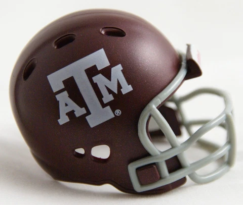 Riddell Revolution Pocket Pro Helmet TEXAS A&M Aggies NCAA SEC - Ships Same Day Cover