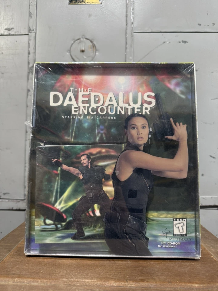 THE DAEDALUS ENCOUNTER TIA CARRERE CD-ROM BOOKLET VIRGIN Windows GAME New Sealed - Image 1 of 4