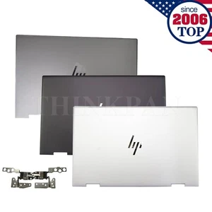 New LCD Back Cover+Hinges For HP ENVY X360 15-EW 15-EY N09645-001 N09644-001 USA - Picture 1 of 13