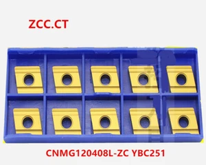 Brand New Genuine 50P CNMG120408L-ZC YBC251 CNC Carbide Turning Insert for Steel - Picture 1 of 5
