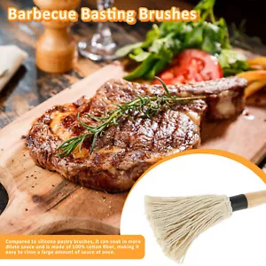 Grill Basting Mop with 4 Replacement Heads Basting Brush for Grilling BBQ teLld - Picture 1 of 11
