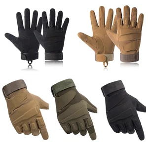 Guantes de seguridad para motociclista del ejército combate militar nudillo duro motocicleta trabajo - Imagen 1 de 16