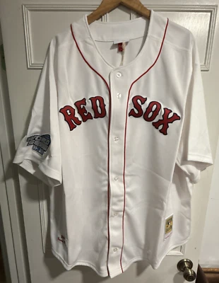 Camiseta deportiva Mitchell & Ness blanca Mitchell & Ness 2004 auténtica de David Ortiz 4XL de los Medias Rojas de Boston blanca nueva con etiquetas Foto 1 de 4