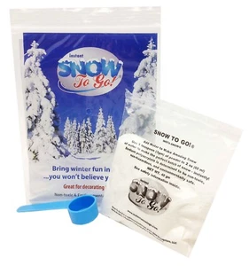 2er Pack - NEU Instant Schneepulver nur Wasser hinzufügen - Autismus sensorisch - besondere Bedürfnisse - Bild 1 von 8