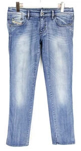 Diesel Lhela 008ig _ Stretch Jeans Donna W30/L32 Effetto Sfumato Blu - Picture 1 of 9