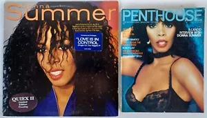DONNA SUMMER - S/T - QUIEX II - LIMITED ED. LP + PENTHOUSE MAG - DONNA S. COVER - Picture 1 of 1