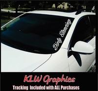 24/" 36/" 42/" sticker decal jdm illest low diesel Slow Riders Windshield Banner