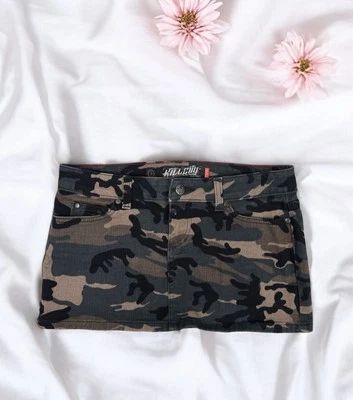 Micro Minifalda Lip Service Camuflaje Grunge Utilidad Gótico Punk Y2K Kill City 3 Foto 1 de 4