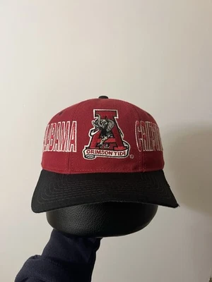 De colección Alabama Crimson Tide Starter Tri Power SnapBack Sombrero Granate Rojo Años 90 Gorra Foto 1 de 4