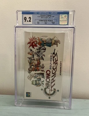 CGC 9.2 CIB Chrono Trigger Super Famicom 1995 Squaresoft Japan Graded Wata Vga - Image 1 of 2