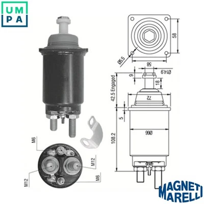 SOLENOID SWITCH STARTER 940113050313 FORSOLENOID SWITCH STARTER 940113050313 FOR - Image 1 of 4