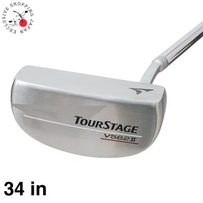 BRIDGESTONE Golf TOURSTAGE V562II Mid Mallet Putter Club Original Steel Shaft RH - Image 1 of 4