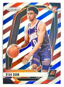 2024-25 Prizm Ryan Dunn RWB Prizm Refractor Rookie SP RC 258 Red White Blue Suns - Picture 1 of 12