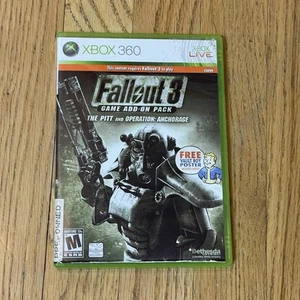 Fallout 3 Game Pitt / Anchorage Add-On Pack Xbox 360 - Complete W/ Poster - Picture 1 of 3