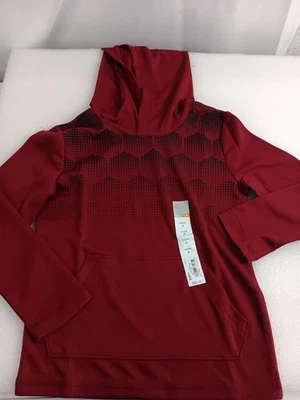 Jumping Beans Kids Pullover Hoodie Size 4 Deep Red/Black Long Sleeve Pocket NWT - Image 1 of 4