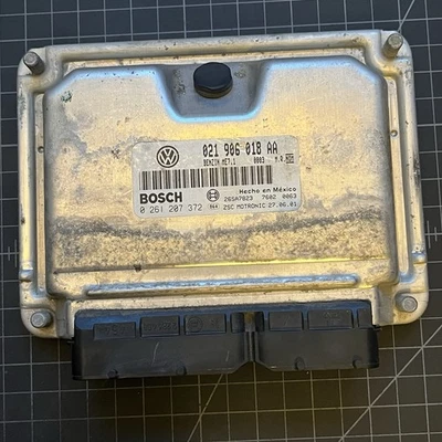 Volkswagen Jetta GLI 2004 2,8 L VR6 A/T motor computador ECU 021 906 018 AA OEM VW Foto 1 de 4